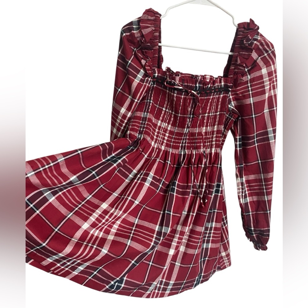Hill House Home The Long Sleeve Scarlett Mini Nap Dress Size S - Picture 9 of 15